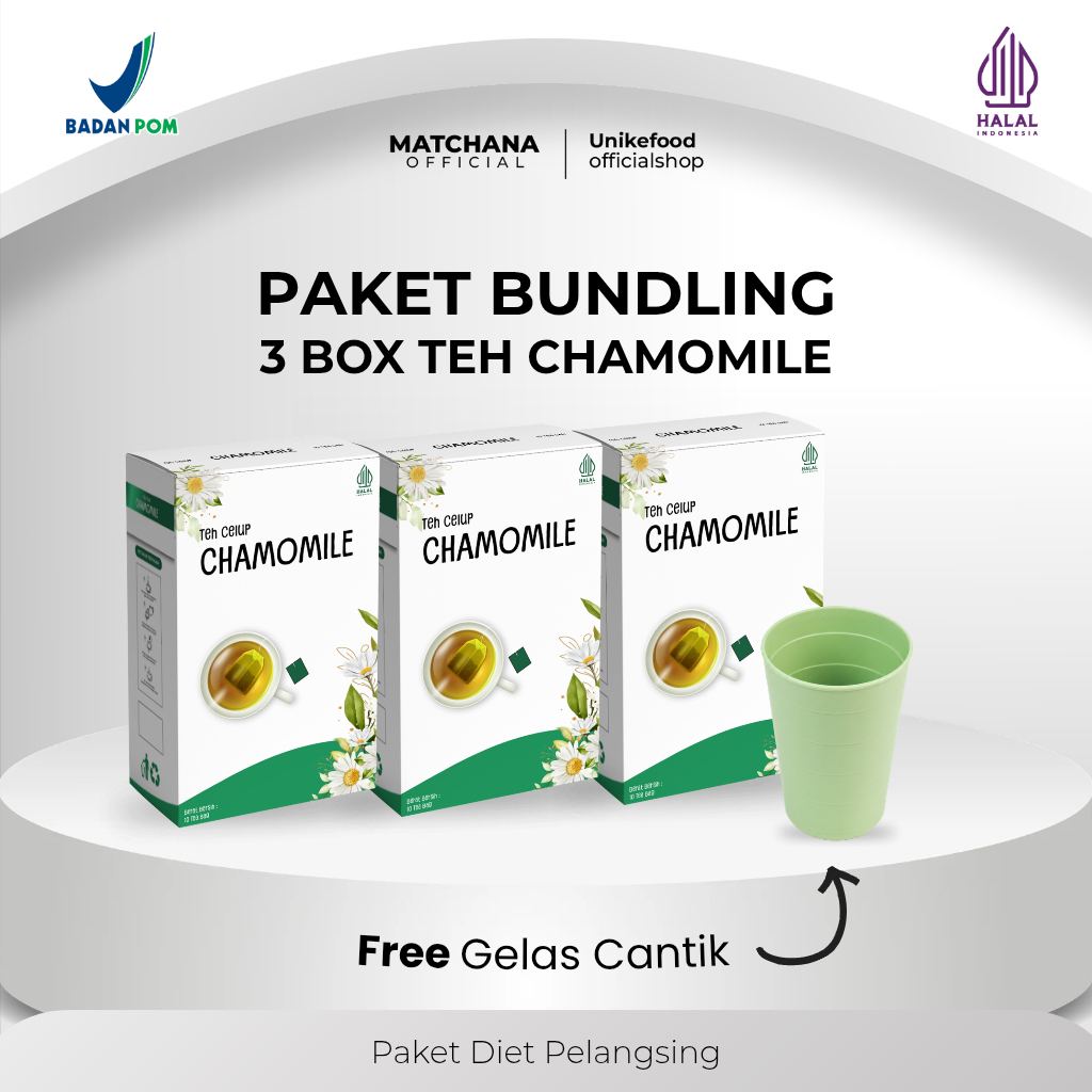 Bundling Obat Insomnia Teh Bunga Chamomile, Obat Insomnia Ampuh, Obat Asam Lambung