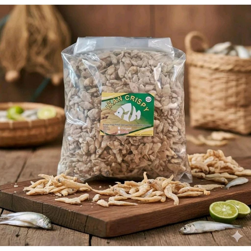 [500g] Ikan Pepetek Crispy Khas Cianjur Asli - Baby Fish Krispi Renyah Gurih Kemasan Setengah Kilo