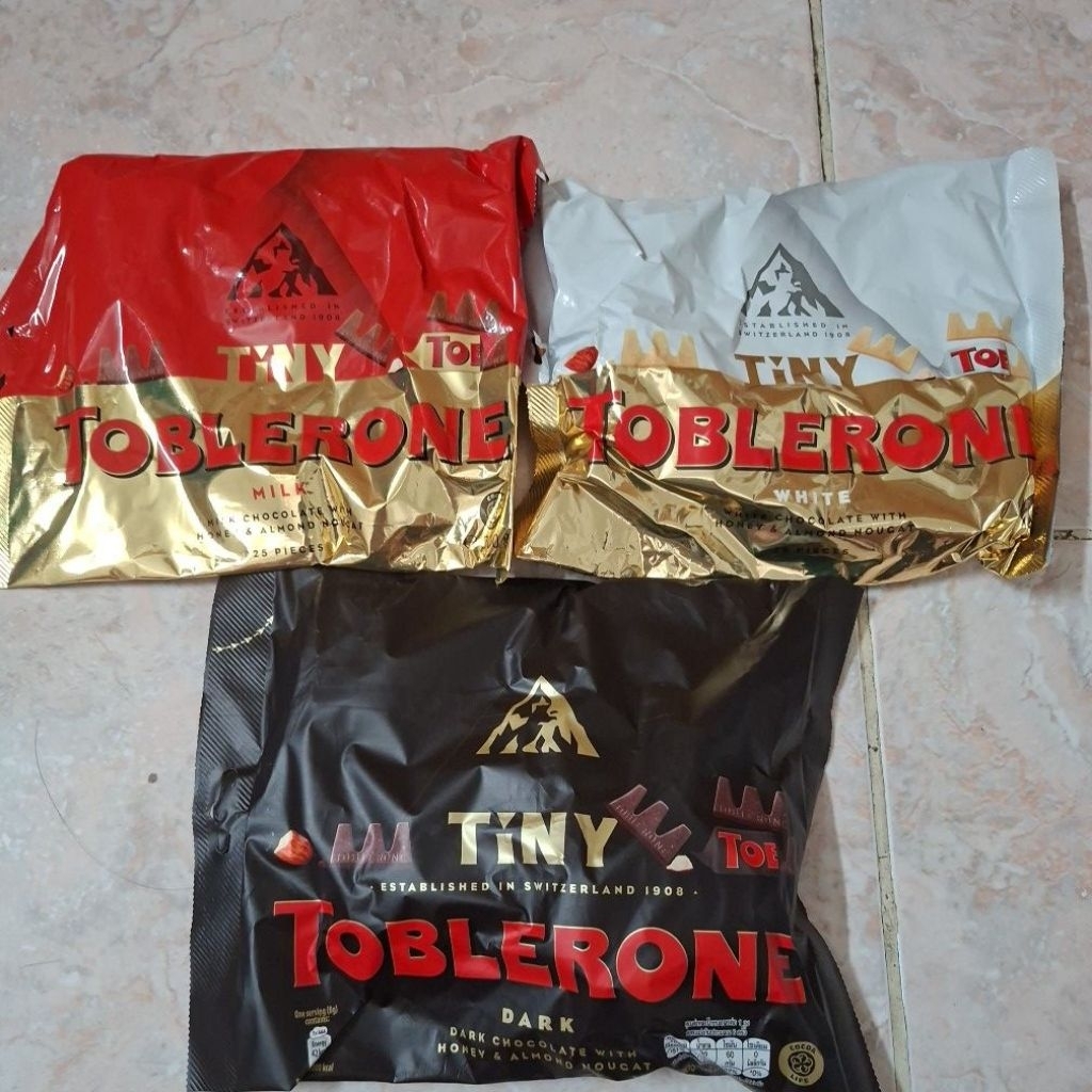 TOBLERONE MINI 200 GR MILK/WHITE/DARK