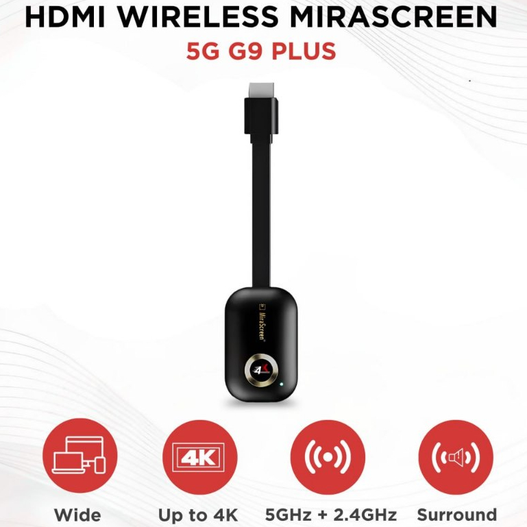 HDMI Dongle Wireless Mirasreen  5G G9 Plus