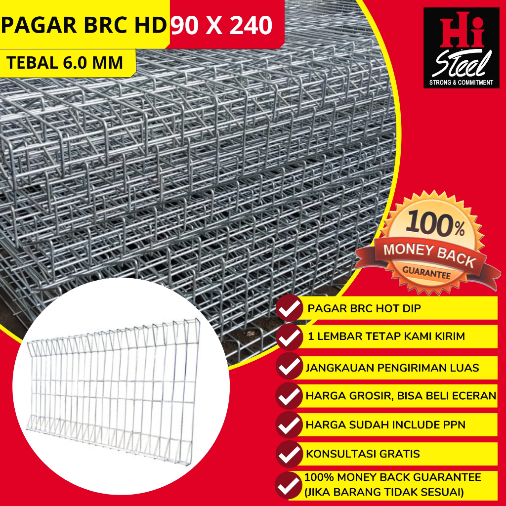 Pagar BRC HD 90 X 2440 X 6mm