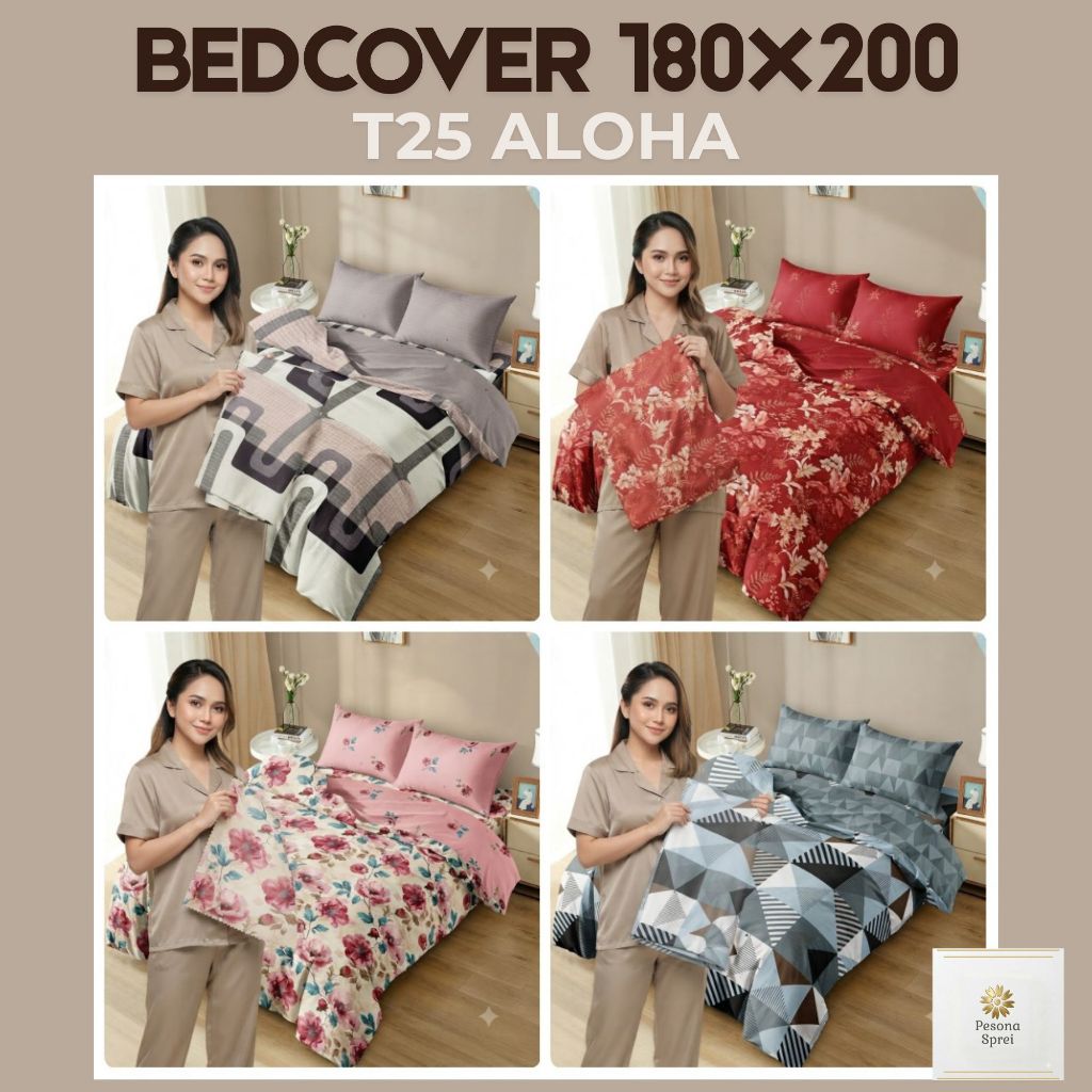BEDCOVER ALOHA 180x200 / BEDCOVER ALOHA KING / BEDCOVER SET 180x200 ALOHA