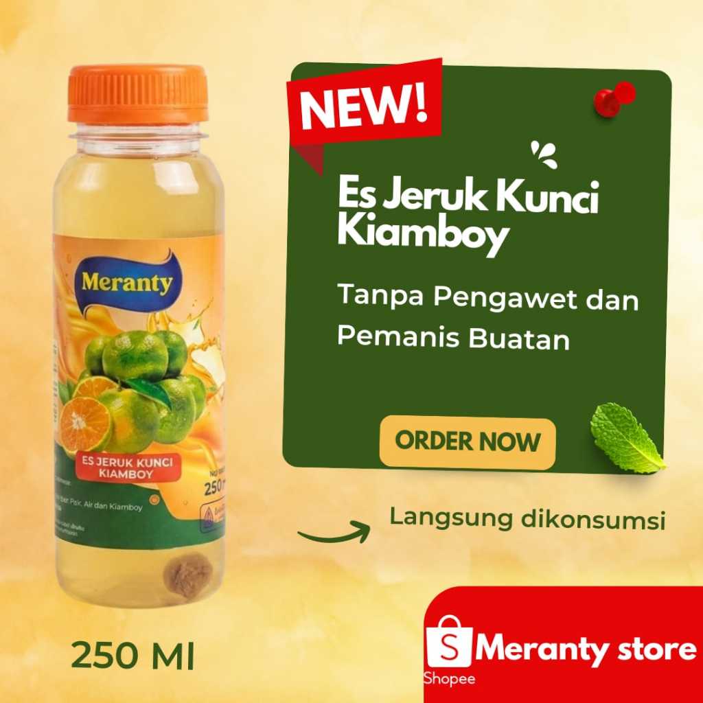 Minuman Siap Minum Es Jeruk Sonkit / Kasturi / Lemon Cui /Calamansi/Jeruk Kunci Kiamboy 250 ml