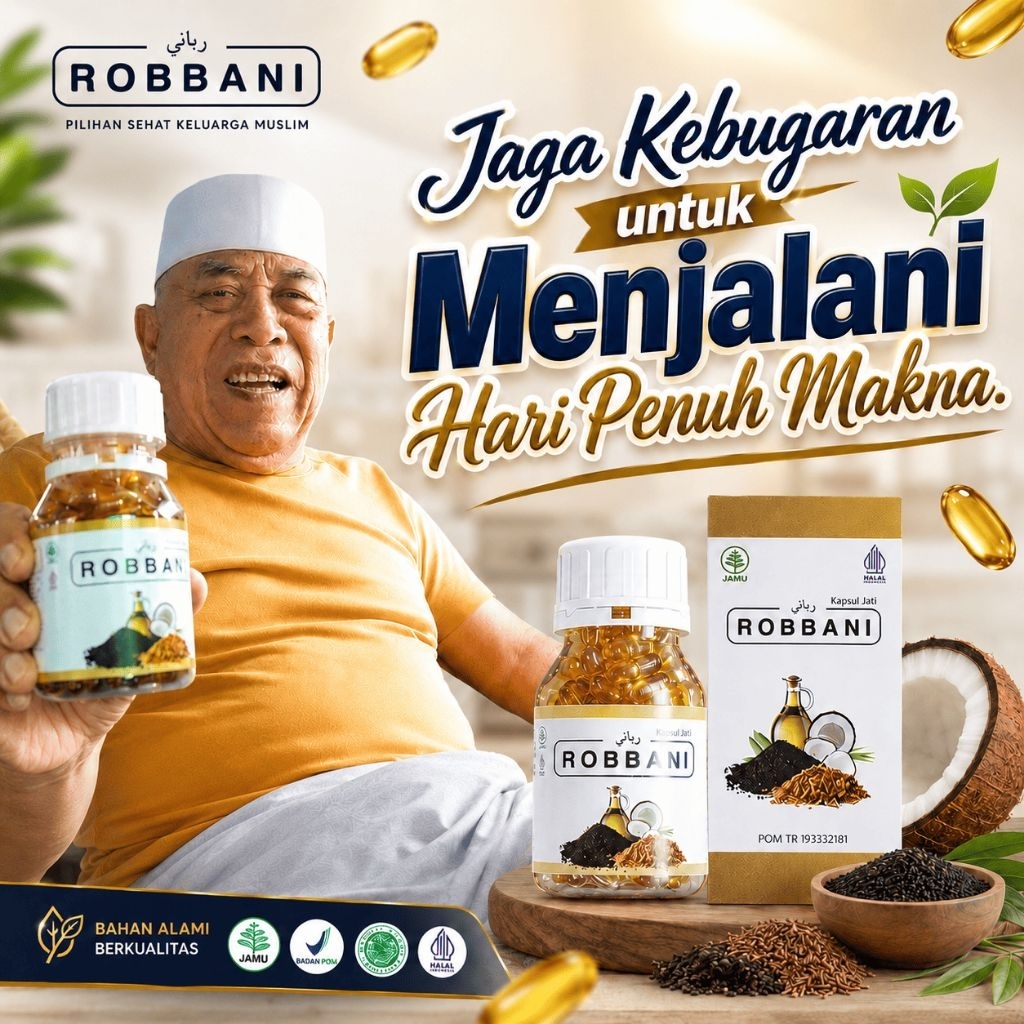 Robbani Kapsul Herbal - Menormalkan Kolesterol, Hipertensi, Asam Urat