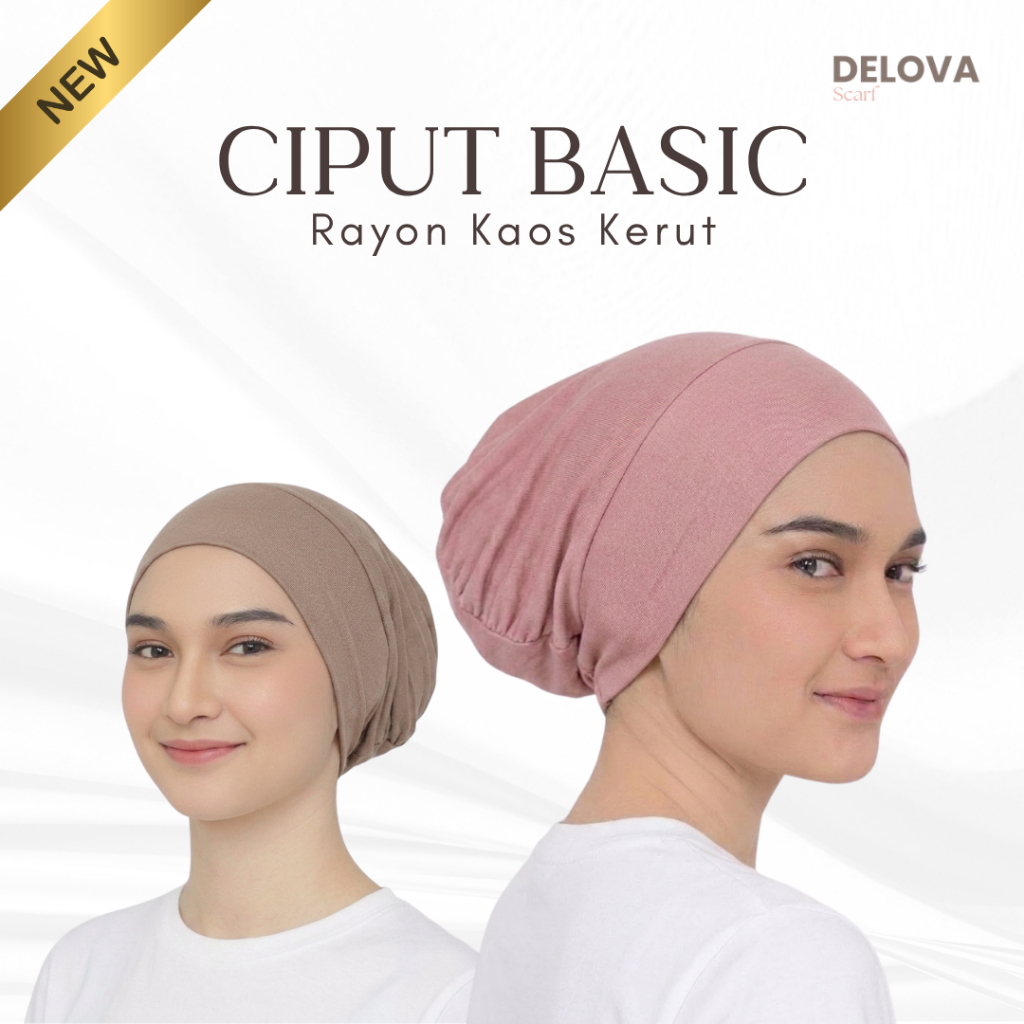 Delova Scarf - Ciput Inner Basic Rayon Kaos Kerut