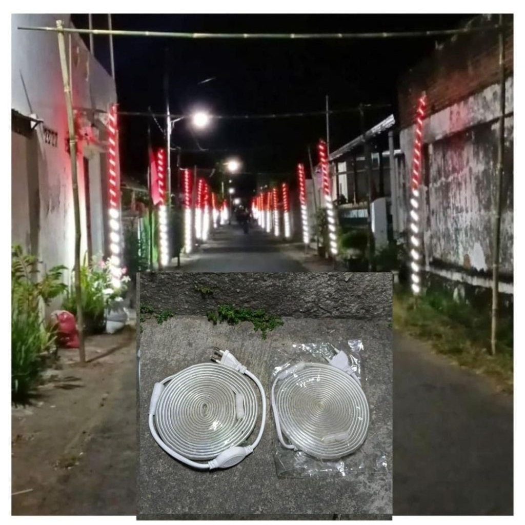 (±4meter) Lampu Led strip merah putih
