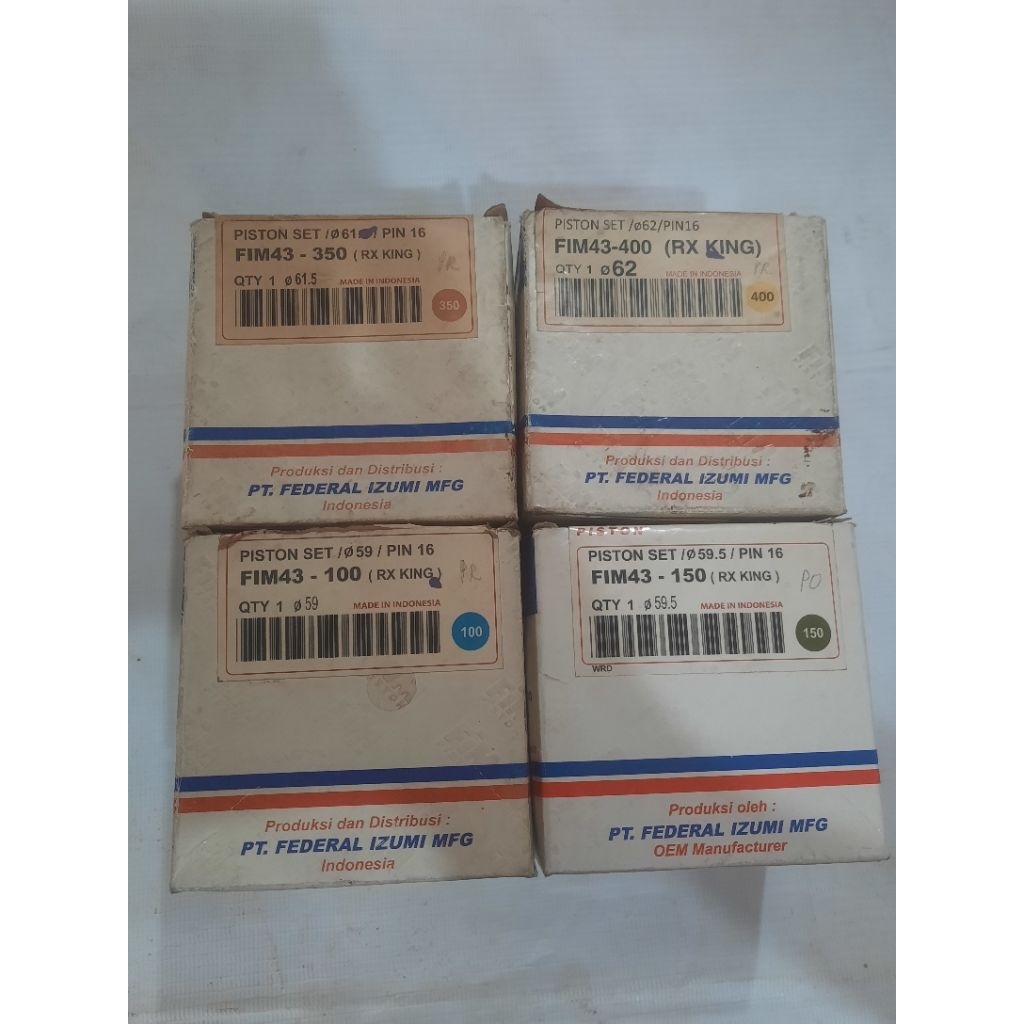 seher kit piston kit RX King FIM 100 150 350 400