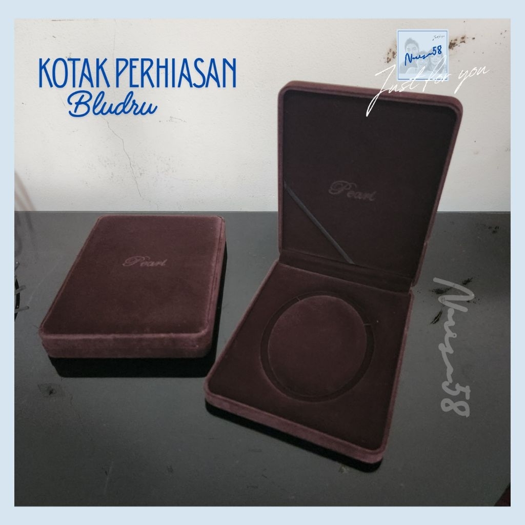 Kotak Box Perhiasan Set | Satin | Bludru | Kotak Perhiasan | Jewelry Box Mewah | Kotak Seserahan Per
