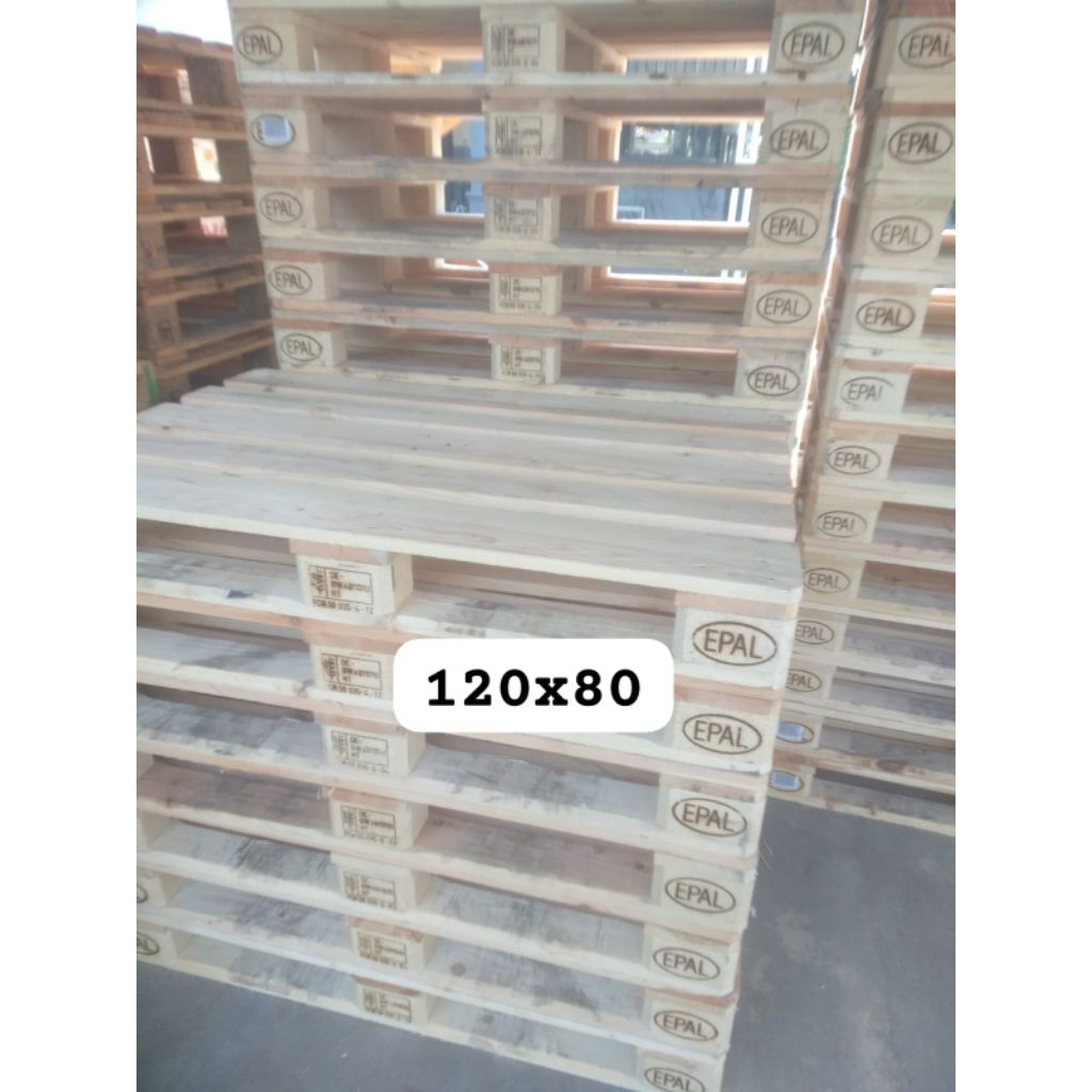 Palet Kayu Epal 120x80x14cm | Palet Kayu Kuat Beban 2 Ton