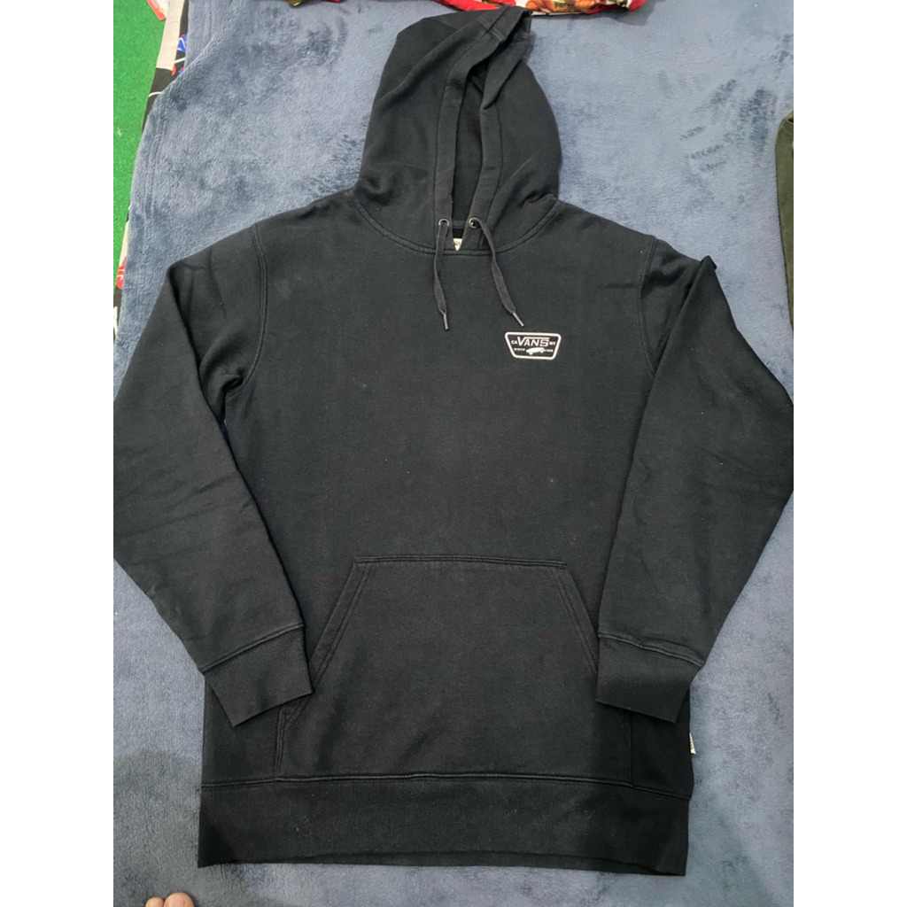 VANS HOODIE BLACK SKATEBOARDING SIZE S ORIGINAL 100%