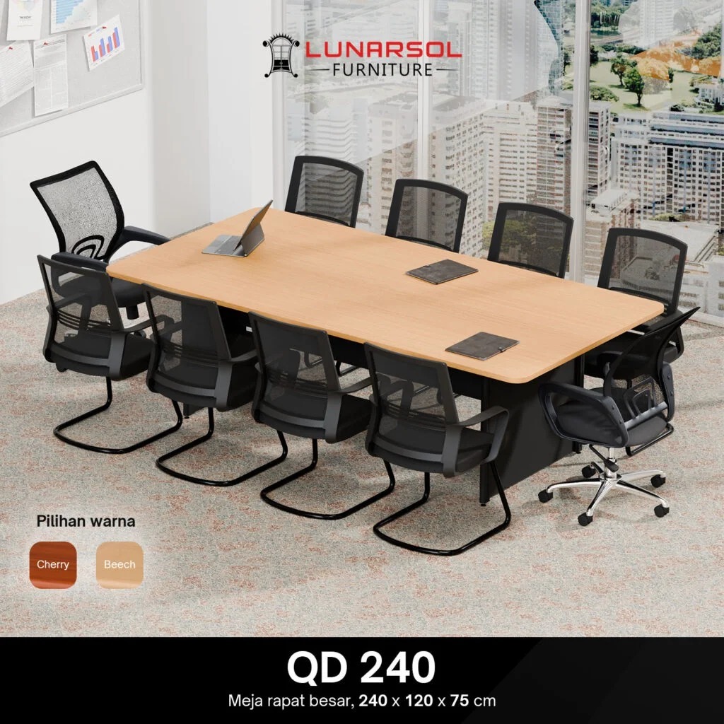 QD 240 / Meja Rapat Lunarsol QD 240 / Meeting table minimalis / Drop saja
