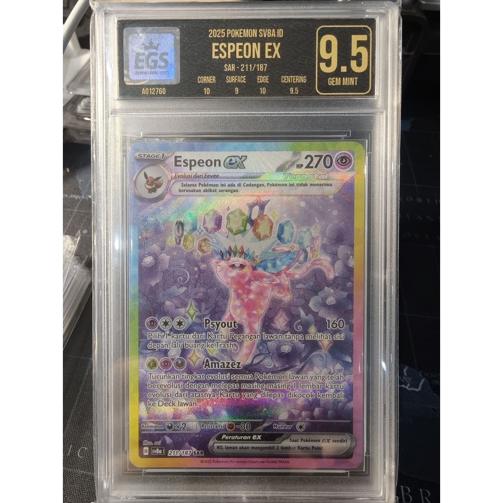 SLAB EGS POKEMON ESPEON SAR EGS 9.5