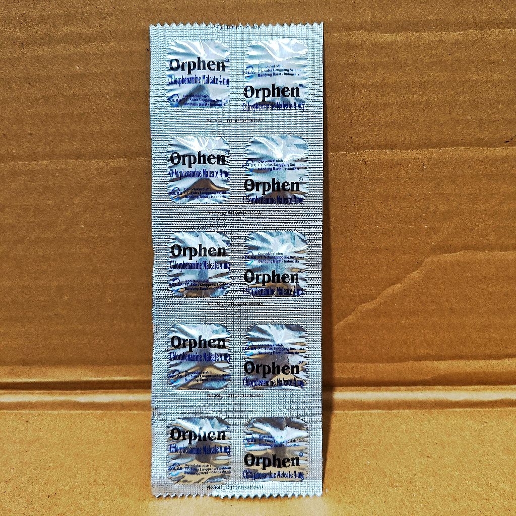 ORPHEN - Obat Gatal Alergi Biduran Pilek Alergi Ruam Kulit Mata Gatal & Bersin-Bersin Efektif
