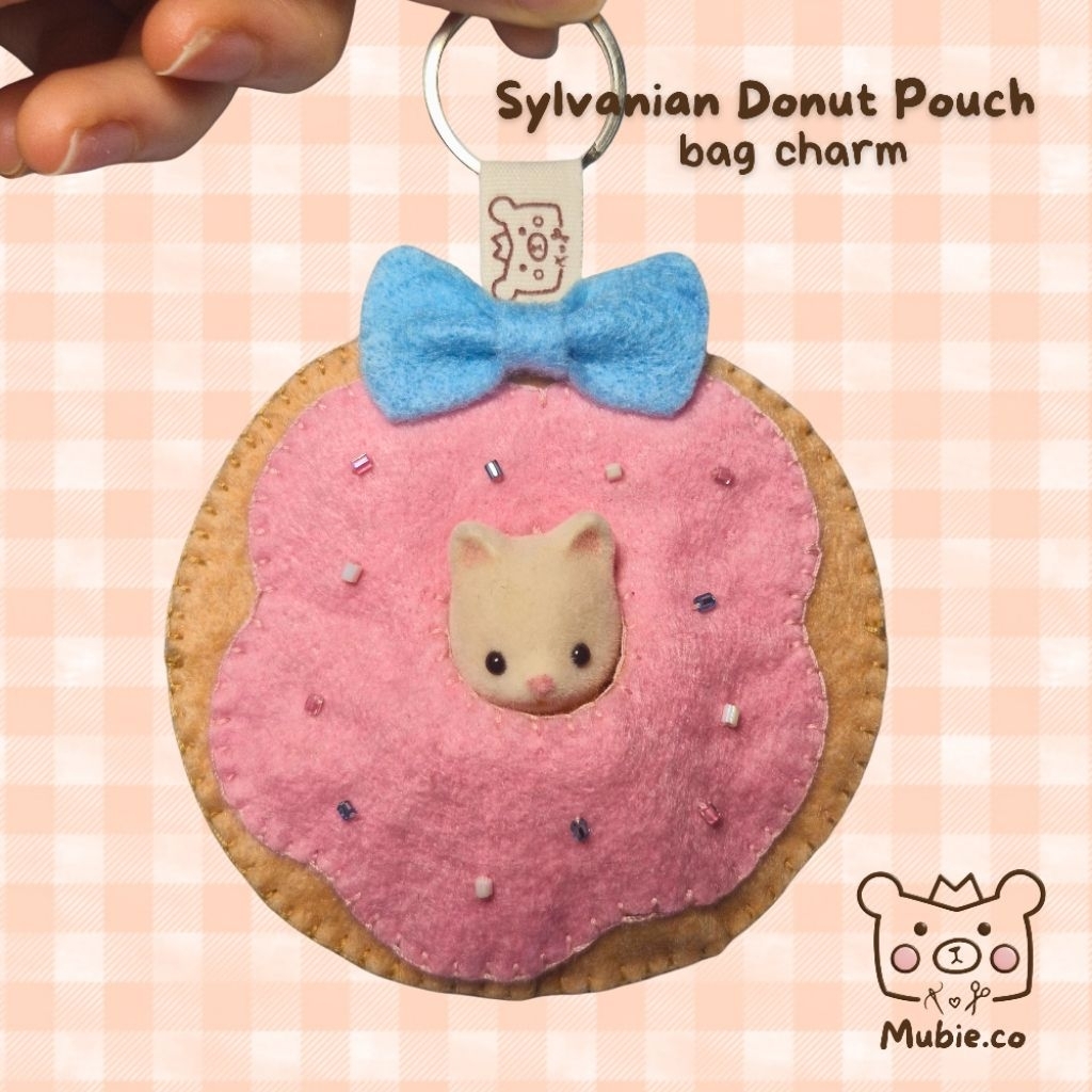 Sylvanian Donut Pouch | Pouch sylvanian | Sylvanian Families | Sylvanian Keychain | Sylvanian Bagcha