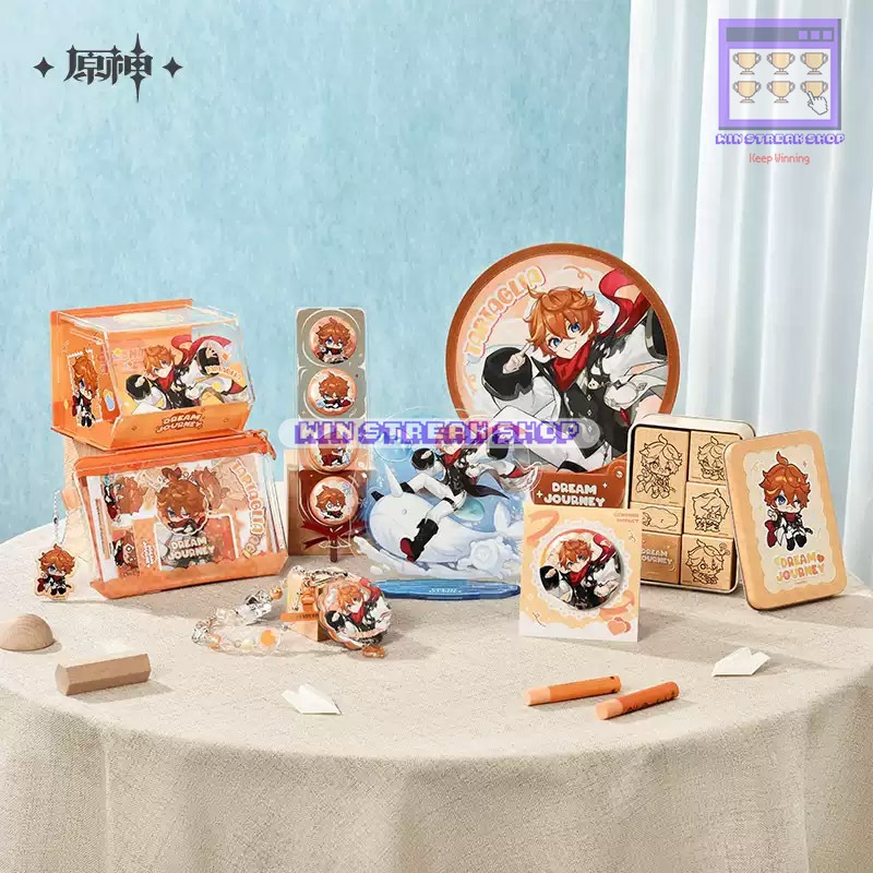 Genshin Impact Official Merchandise - Dream Journey Series Childe / Badge Childe / Folding Fan Child