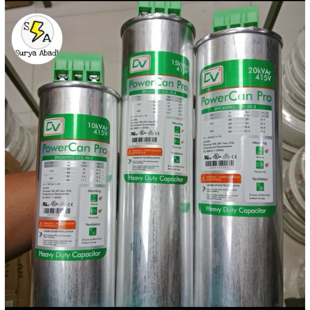 Capasitor bank DV 10kvar,15kvar,20kvar,25kvar powercan pro