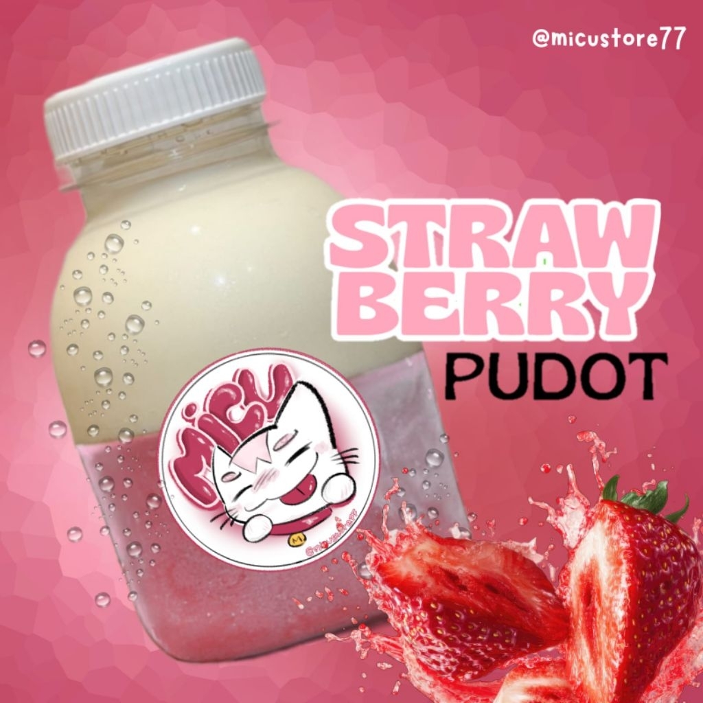 Puding Sedot (Pudot) Rasa Strawberry 250ml