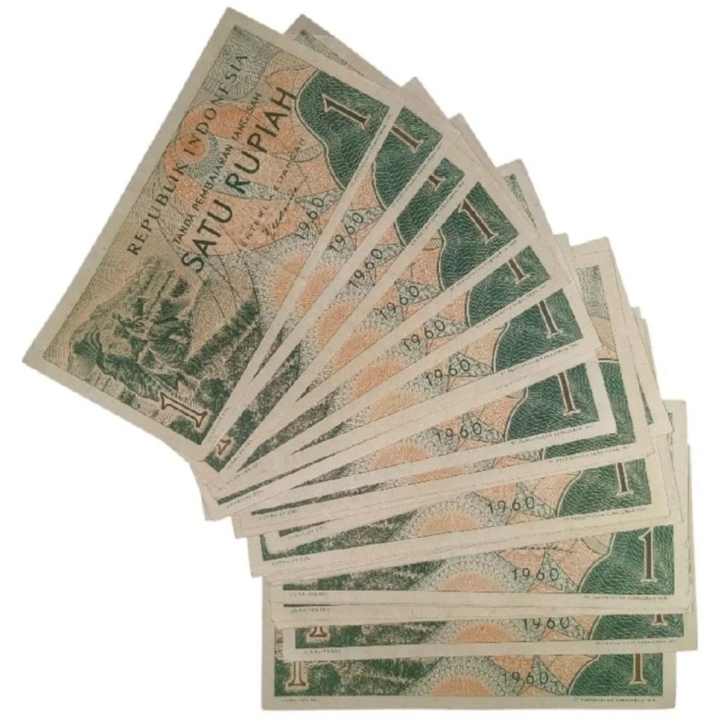 UANG KUNO 1 RUPIAH TAHUN 1960 TAHUN LANGKAUANG KUNO 1 RUPIAH TAHUN 1960 TAHUN LANGKA