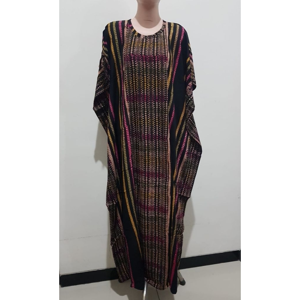 Batik Pekalongan Risna Longdress-Daster lowo kaftan hughes LD 160 bahan tebal halus kuat||Batik Peka