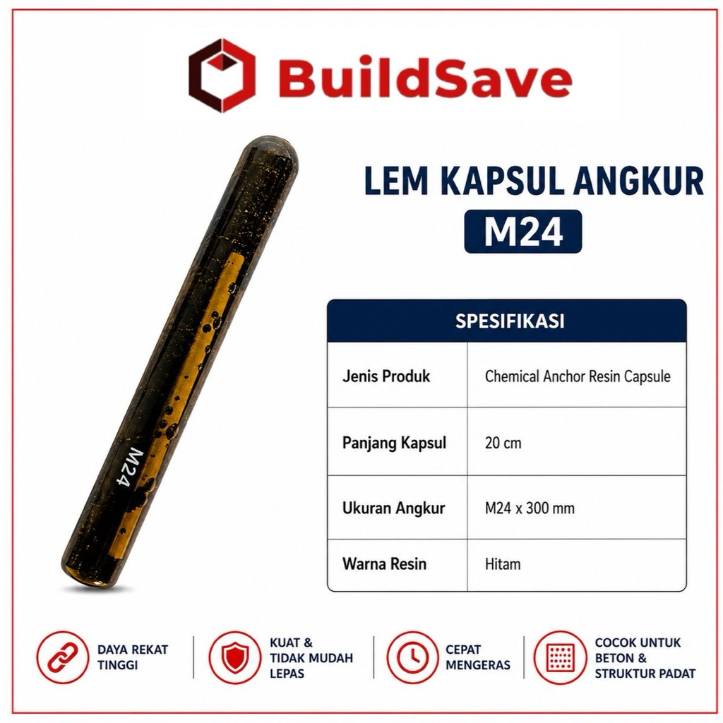 LEM ANGKUR KAPSUL M24 CHEMICAL ANCHOR CAPSULE M24