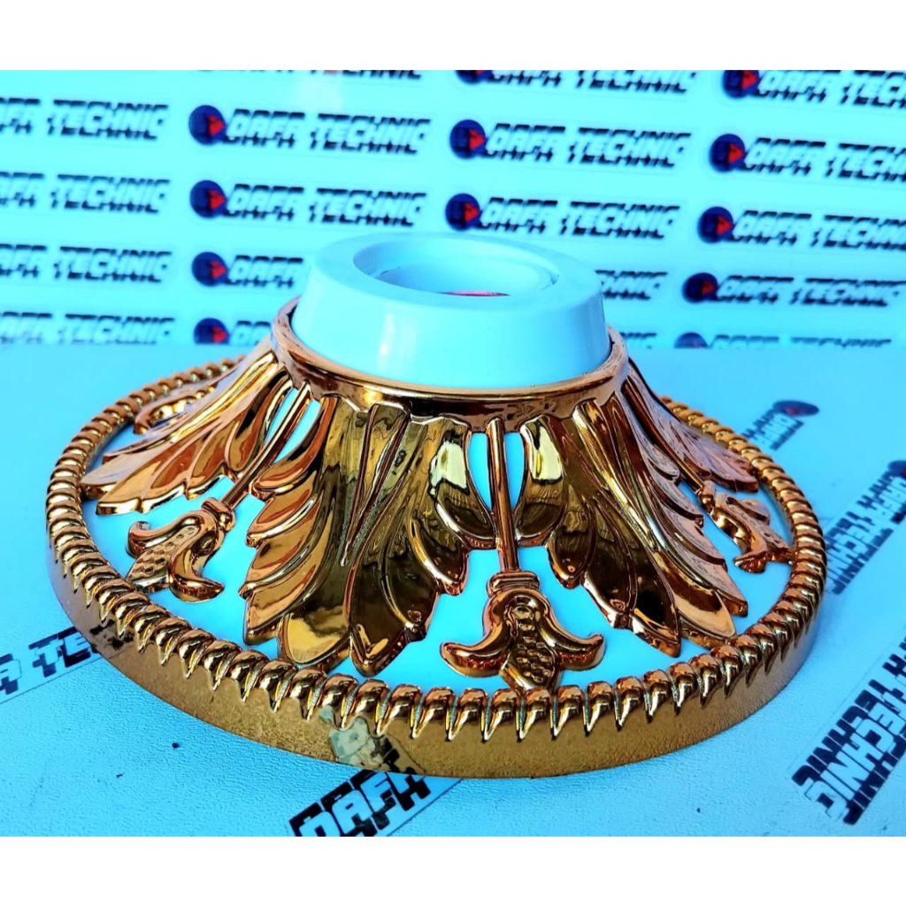 fiting lampu plafon motif emas e27