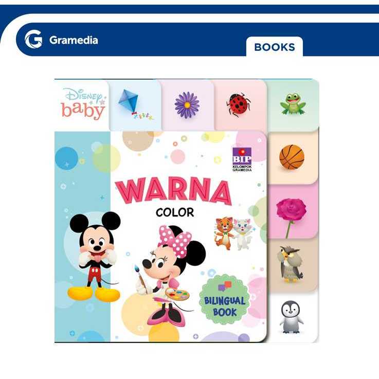 Gramedia GTC - Disney Baby Warna (Bilingual Book)