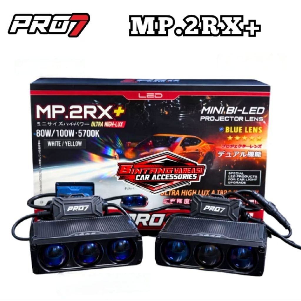 Mini projie 3 mata by pro7 MP:2RX+ LAMPU SOROT PR07 3 MATA NEW 100WATT