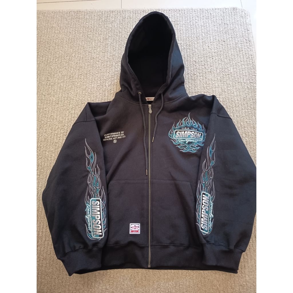 RAWTYPE RIOT X SIMPSON ZIP UP HOODIE