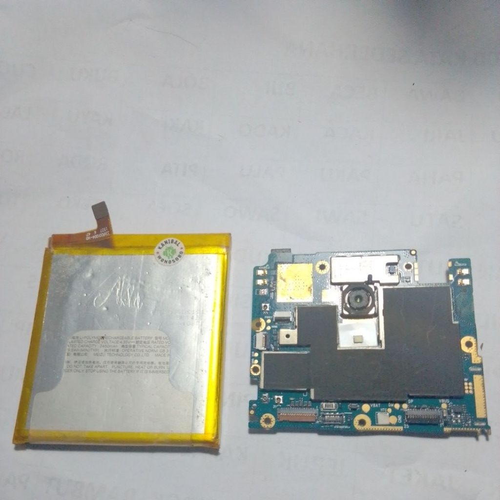 mesin meizu m2mini + batre hdup minus