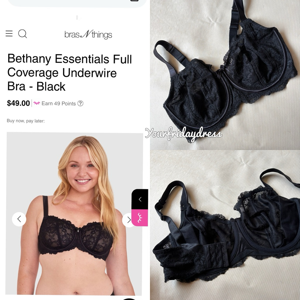 Women's Plus Size Bra Bra and things (Australian Brand) adjustable Strap Underwire sheer Mesh BH tra