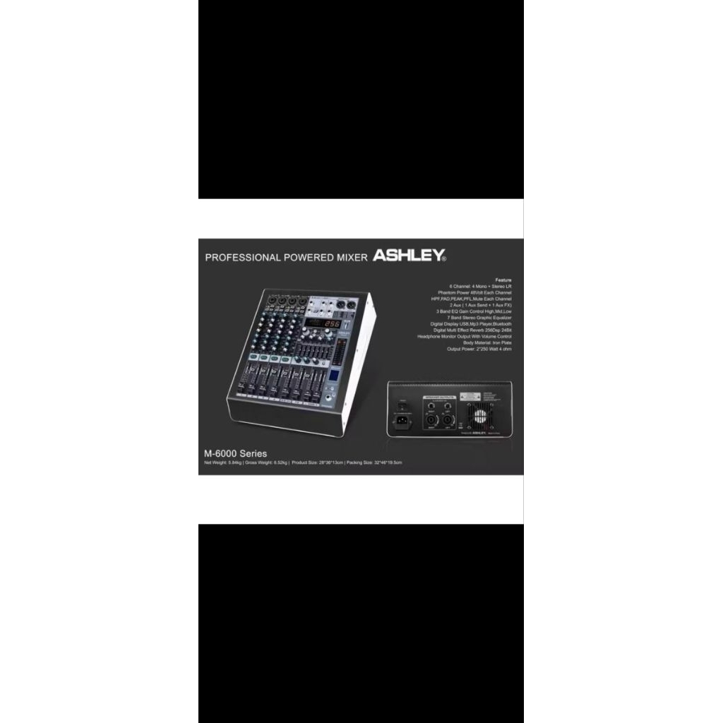 power mixer Ashley M6000 power mixer Ashley