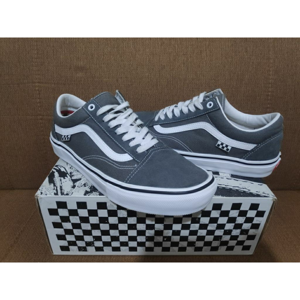 VANS OLDSKOOL SKATE PRO GREY RESMI PT NAVYA