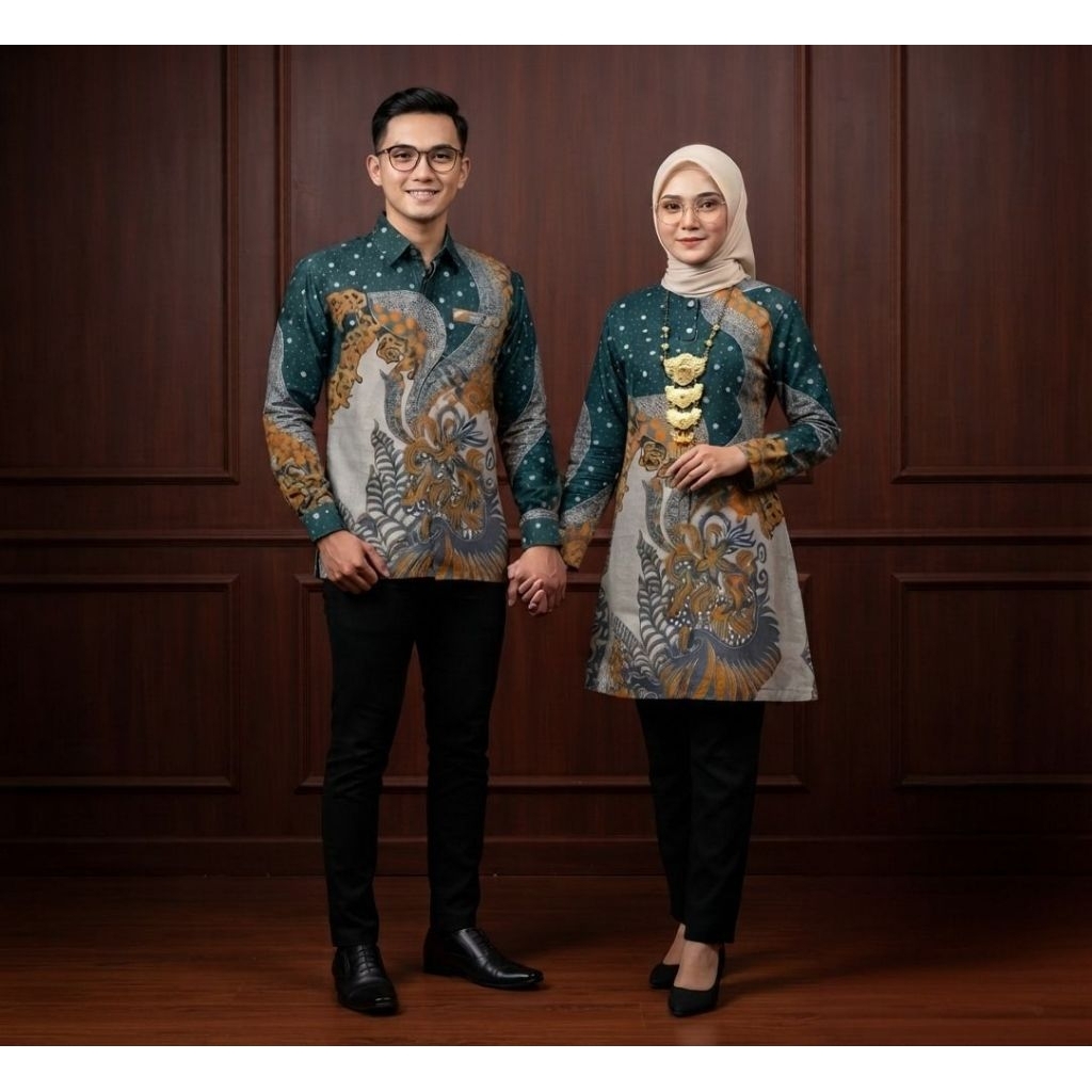 SEWAKA - Blouse batik wanita kerja masakini atasan batik wanita kantoran fashion batik wanita/Batik 
