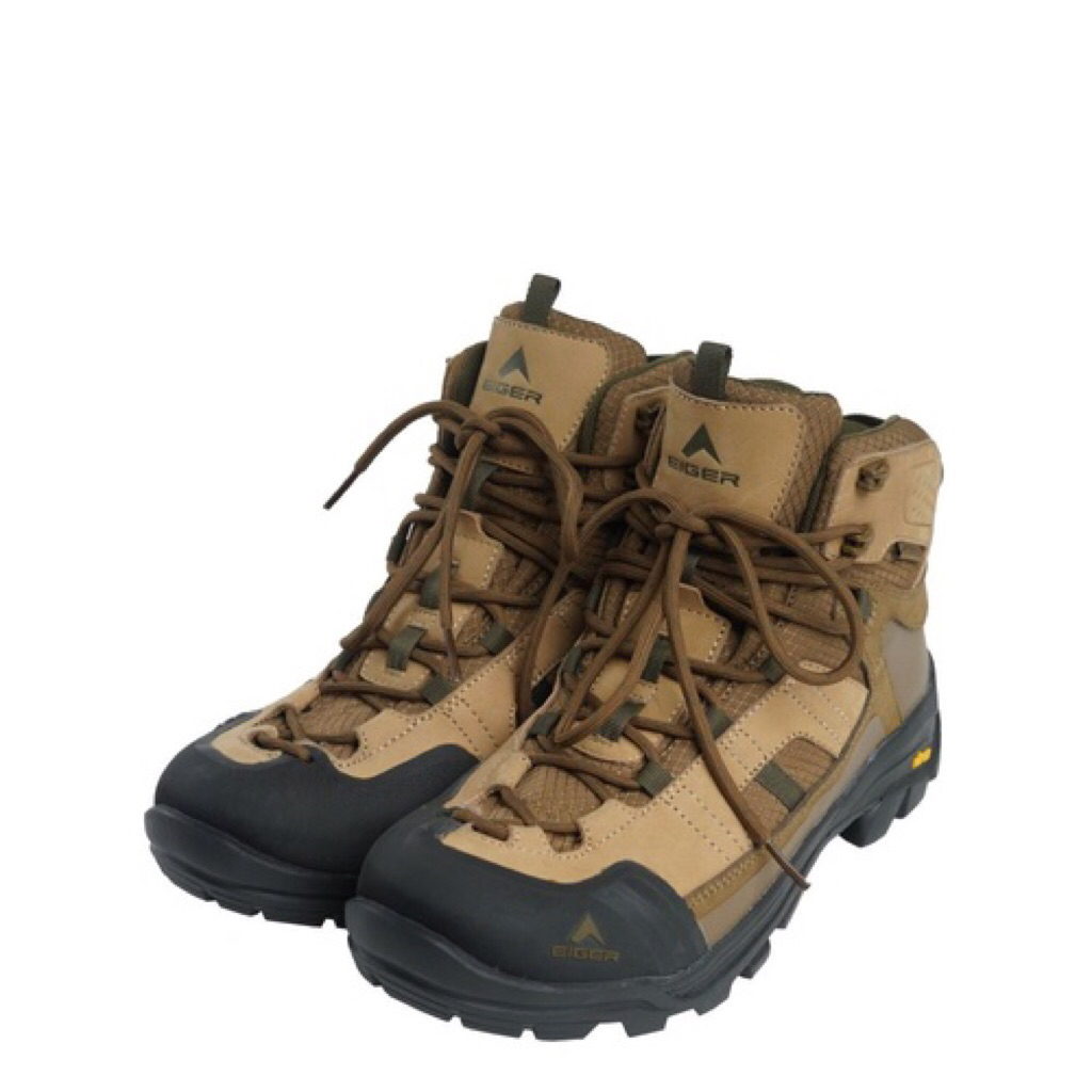 (HARGA NET / PAS) EIGER POLLOCK BROWN OUTDOOR BOOTS USED SIZE 40 25 CM / SEPATU OUTDOOR / SEPATU EIG