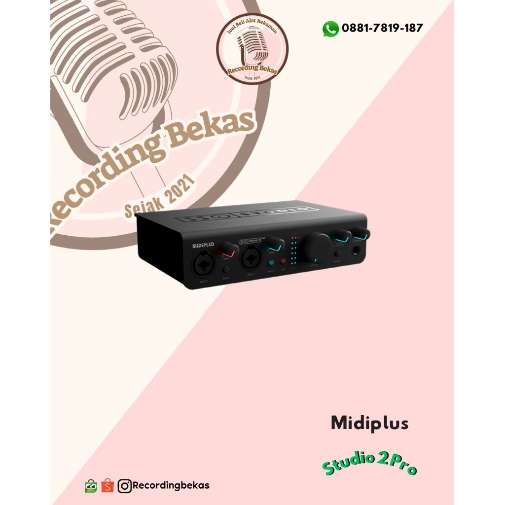 Soundcard Audio Interface Midiplus Studio 2 Pro