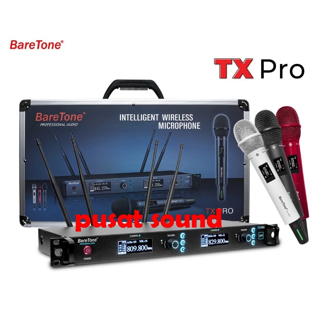 BareTone TX Pro Microphone Wireless 200 Channels Mic Baretone TXpro Original