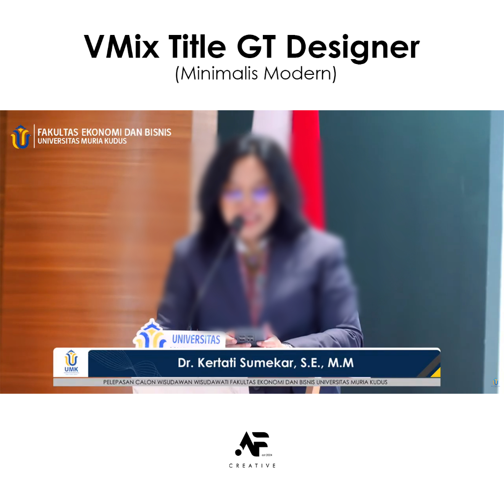 VMix Title GT Designer  (Minimalis Modern)