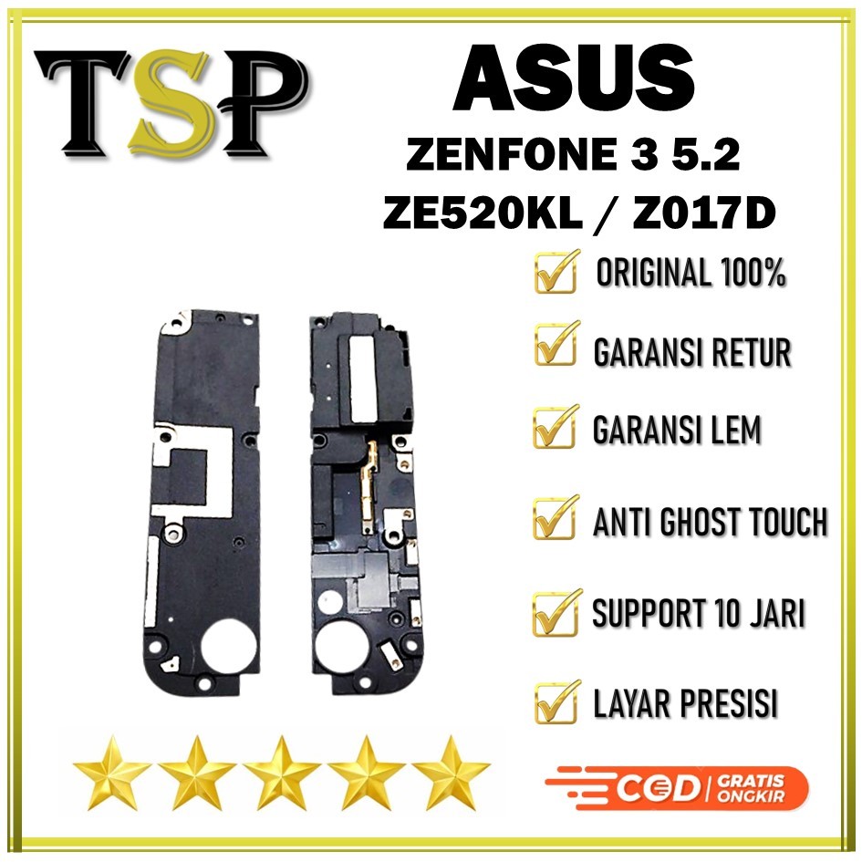 BUZZER + FRAME ASUS ZENFONE 3 5.2`` / ZE520KL / Z017D FULLSET ORIGINAL / LOUD SPEAKER ORIGINAL 100%