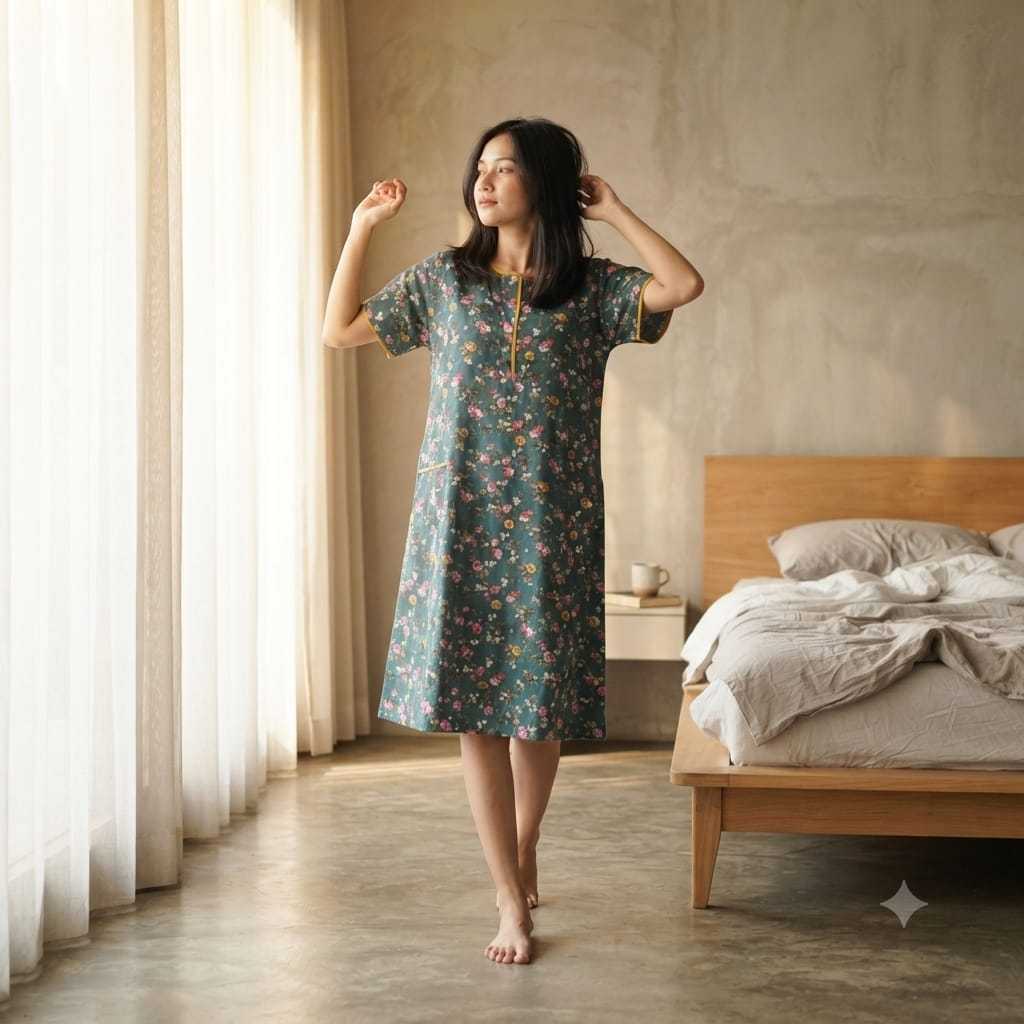Pretty Girl Daster Katun Sabata size L (SBL)