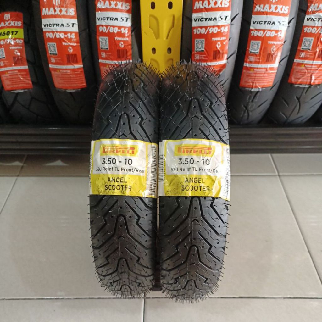 Paket Ban Pirelli Angel Scooter 350-10 Tubeless