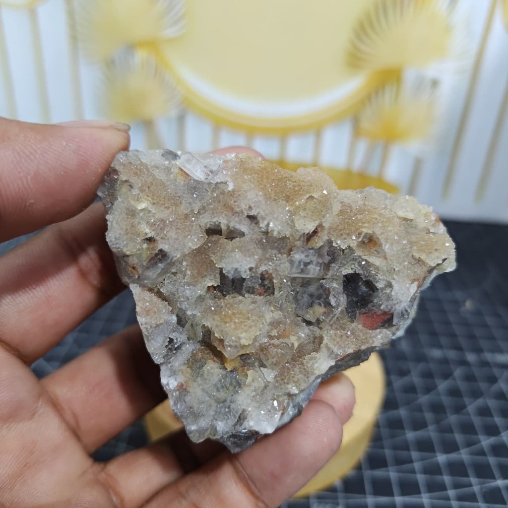 Natural Batu Fluorite Druzy (3) Asli Batu Alam