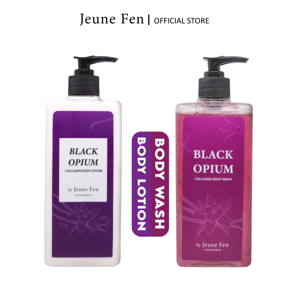 JEUNE FEN Collagen BODY WASH - BODY LOTION Membantu Melembabkan & Mencerahkan
