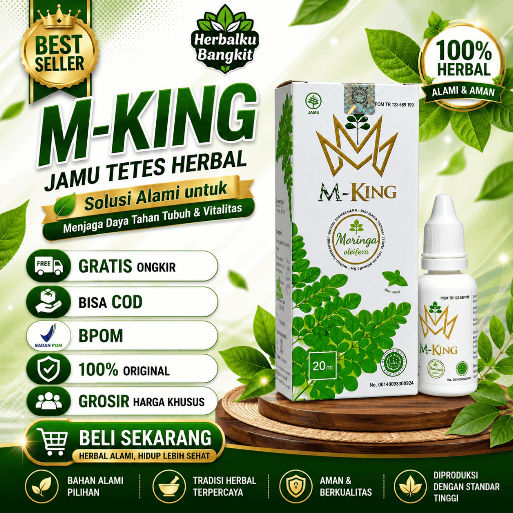 M-KING M KING 100% ORI RAJANYA JAMU TETES HERBAL MEMBANTU MENGATASI DIABETES TBC OBAT PARU PARU