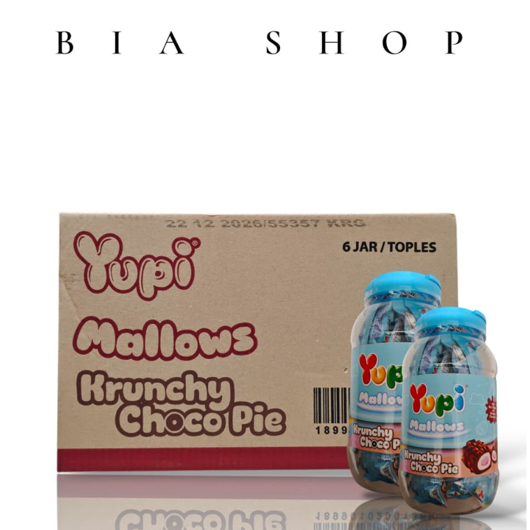 [DUS] Yupi Mallows Krunchy Choco Pie isi 6 toples