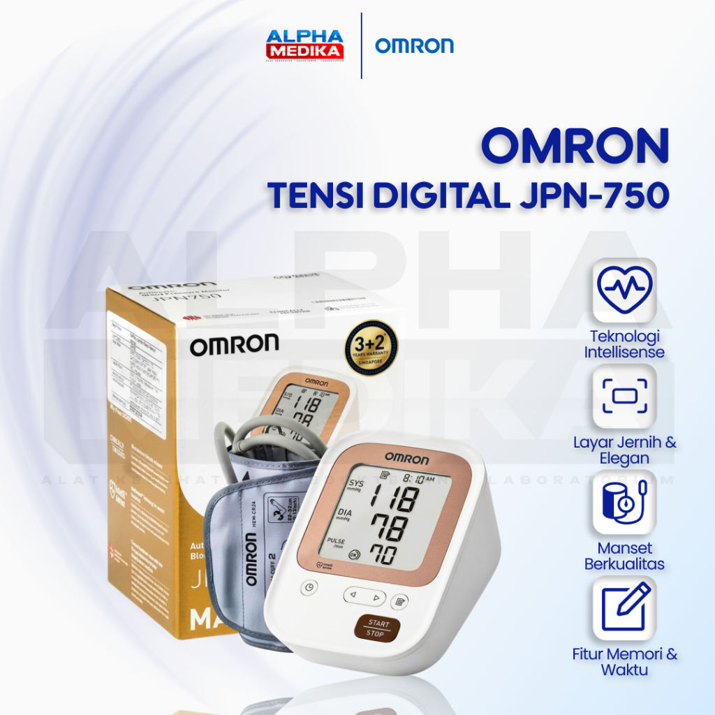 TENSI DIGITAL JPN-750 - OMRON / Tensi Digital Omron / Alat Ukur Tekanan Darah