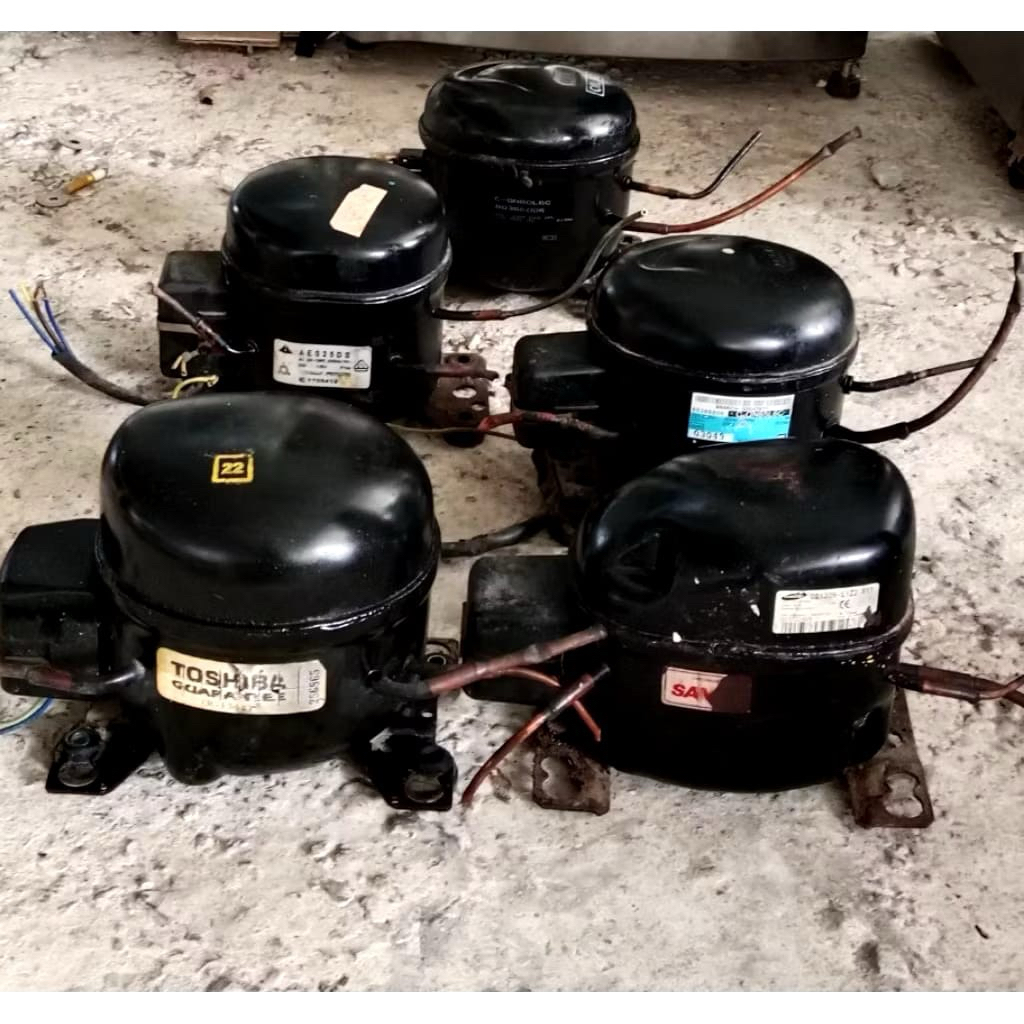 Kompresor kulkas satu pintu 1/8 bekas ORI copotan R134 / kompresor 1pintu