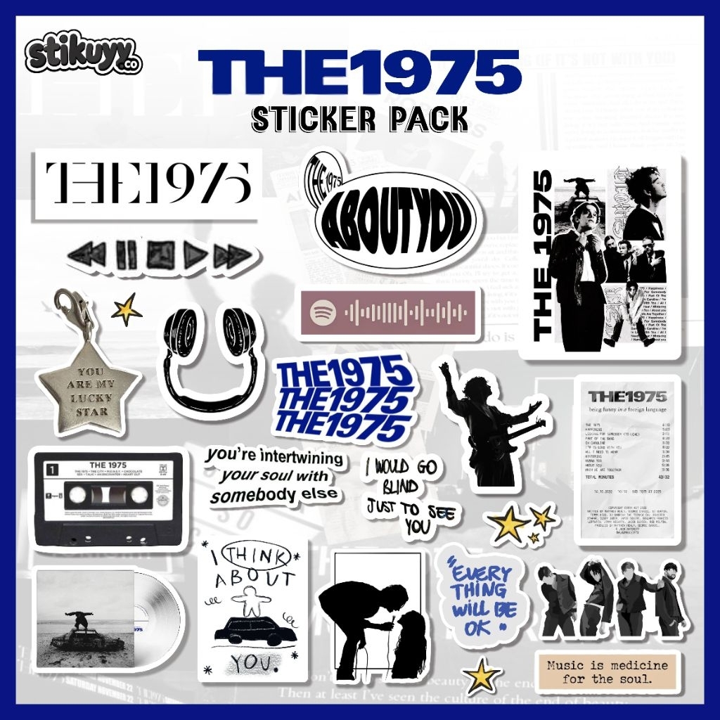THE 1975 STICKER PACK | STICKER PACK THE 1975 | STICKER ANTI AIR  | STICKER PACK BAND