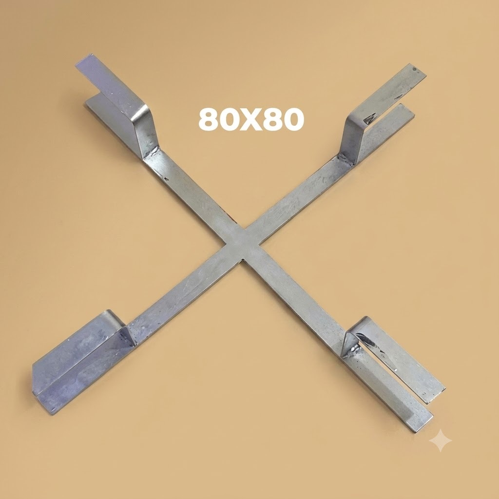 Slack Hanger 80x80 (BIASA) / Slack Support / Fixing Slack / Cable Hanger / Palang Slak / Gulungan Ka