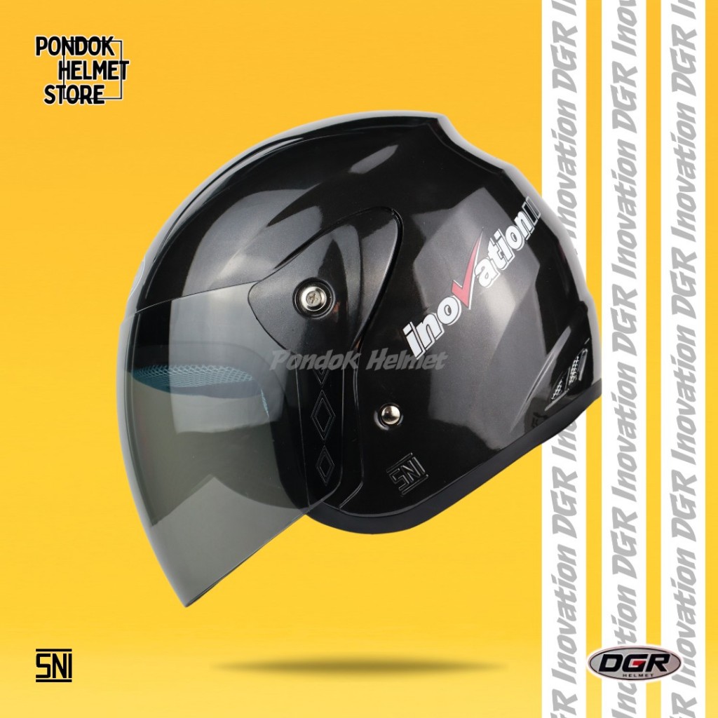 DGR Inovation Solid - Gunmetal - Helm Half Face