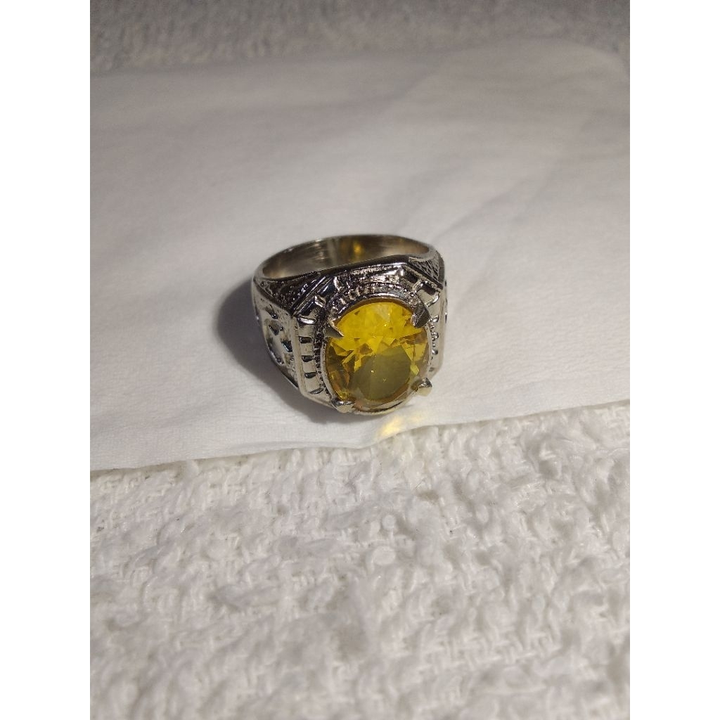 yellow topaz asli natural cutting